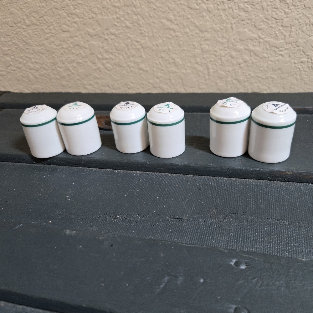 Mini Mexicana Salt And Pepper Shakers Lot Of 6 Unopened